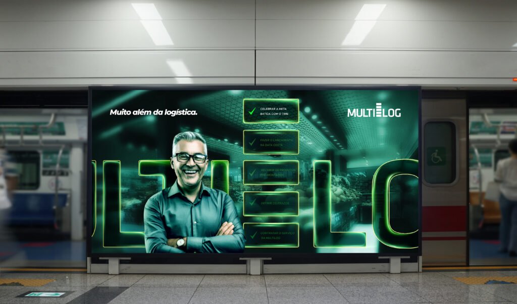 Painel em metrô — varejo
